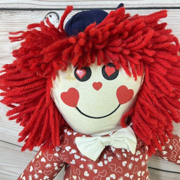 VTG Raggedy Andy Rag Doll 19” Singing & Swaying Sitting Stuffed PBC -Works/Dirty - Picture 2 of 16